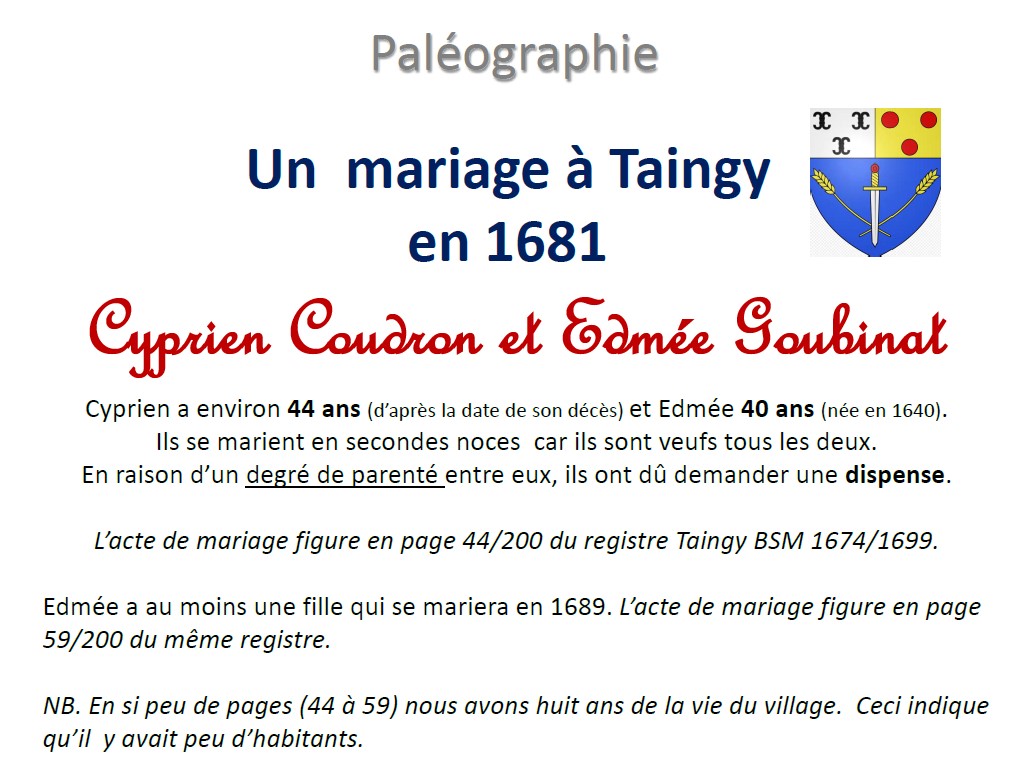 à venir